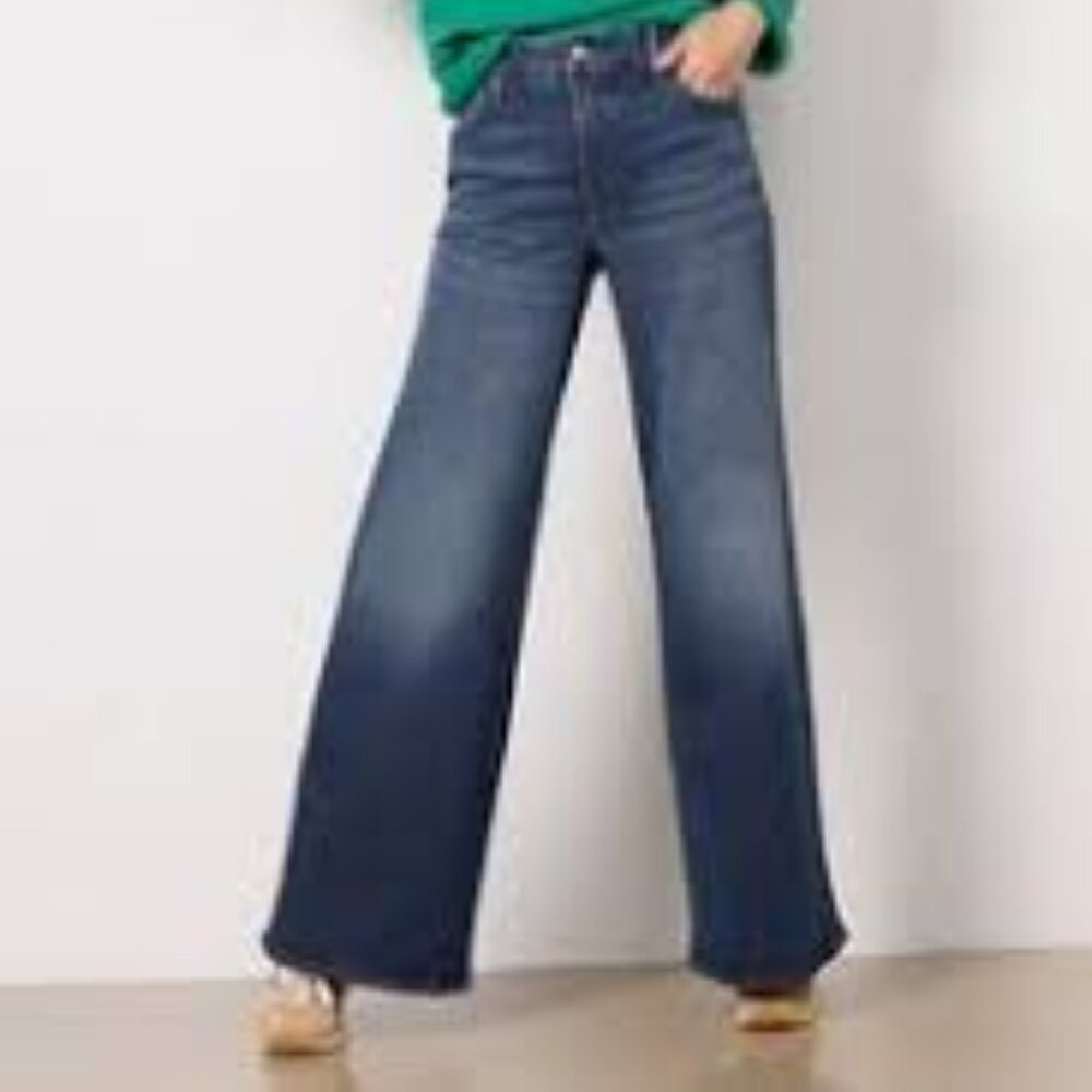 Good American Good Palazzo Jeans Plus Size 18 NWT - $139 MSRP - New With Tags